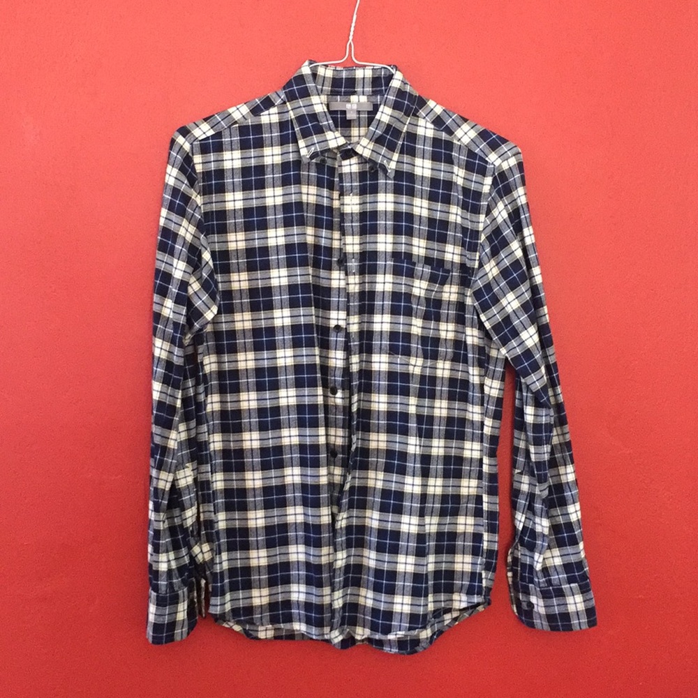 Men’s Uniqlo flannel plaid shirt sz S